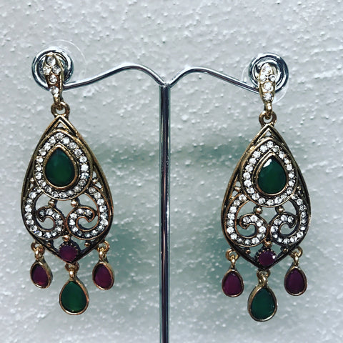 Pendant Earrings " Indian Style "