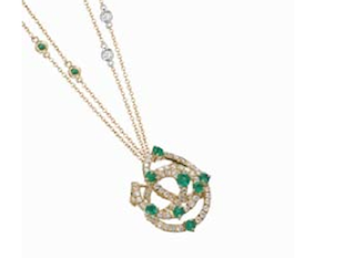 " Shade of Emeralds Pendant "