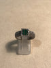 Ring with Pave' of Emeralds