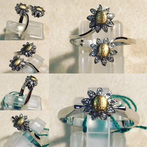 Contrarie' Ring with Flowers