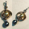 Pendant with Tahitian Pearls and Diamonds